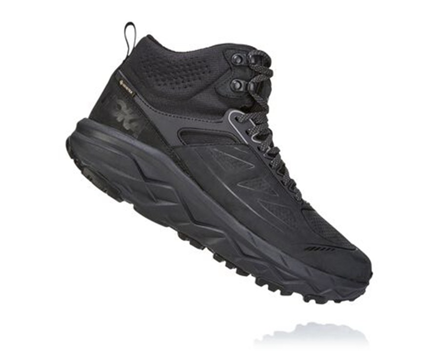 Hoka One One Yürüyüş Botları Erkek Siyah - Challenger Mid Gore-Tex - SM1265473